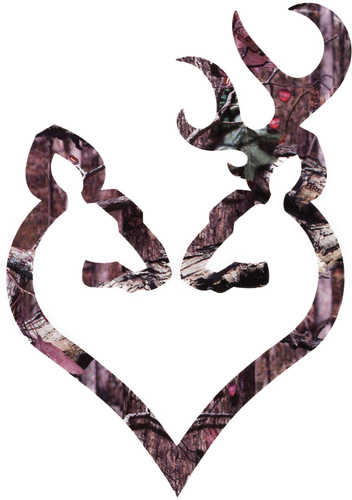 Brn 3922290620 Decal Buck-Heart 6" Camo