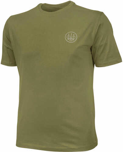 Beretta USA Tx621T141607 Logo Short Sleeve T-Shirt Army Green Cotton Large