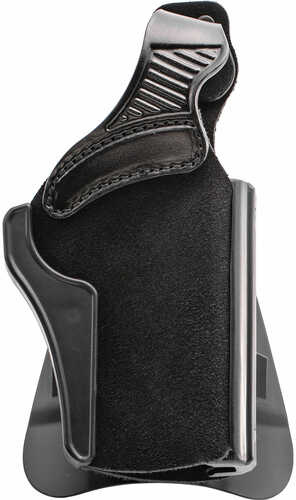 Galco Wraith Holster Belt/Paddle Fits 1911 with 4" Barrels and Similar Ambidextrous Leather Black