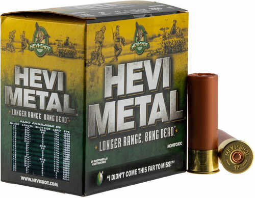 10 Gauge 3-1/2" Hevi Metal #4  1-3/4 oz 25 Rounds Hevi-Shot Shotgun Ammunition