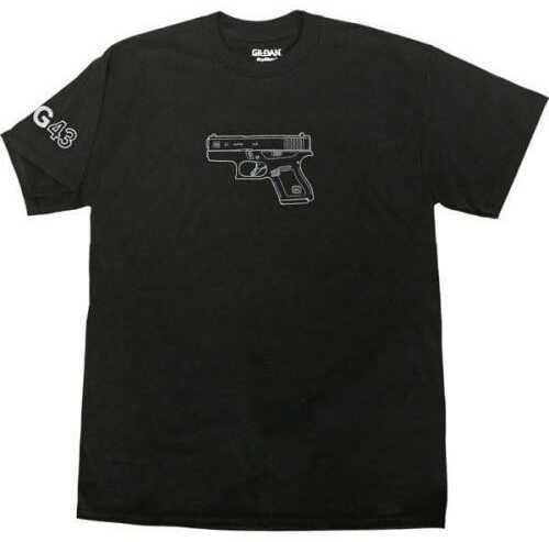 Glock Graphic Short Sleeve T-Shirt 43 Size Small Black Md: AA46100