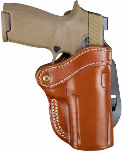 1791 Gunleather PDH24CBRR PDH 2.4 Classic Brown Leather OWB Springfield XD-M/Sig P320 Right Hand