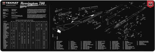 Beck Tek, Llc (tekmat) Tekr36rem700 Remington 700 Gun Cleaning Mat 12"x36"x1/8"