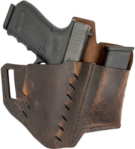 Versacarry Commander Distressed Brown Buffalo Leather OWB Sig P365 Right Hand Size