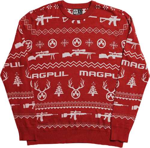 Magpul Ugly Christmas Sweater Red/White Long Sleeve Large