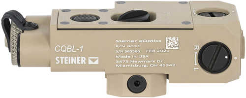 Steiner 9031 CQBL-1 Red Laser 0.7Mw/5Mw Carbine, Rifle, Light Machine Guns 850 Nm Wavelength Desert Sand