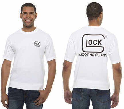 Glock Short Sleeve 2X-Large White T-Shirt Md: AP61703