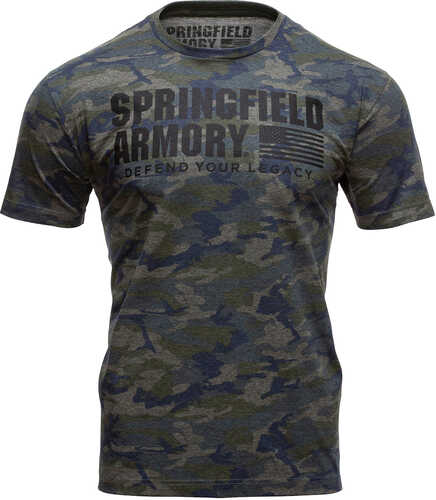 Springfield Armory GEP7128M Vintage Camo Mens T-Shirt Medium Short Sleeve