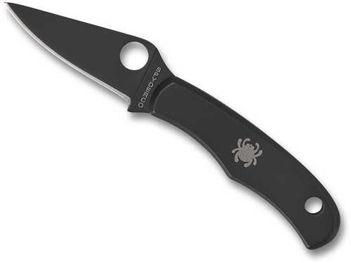 Spyderco Bug 1.26" Folding Plain 3Cr13 Stainless Steel Blade W/Black Oxide Coating Handle