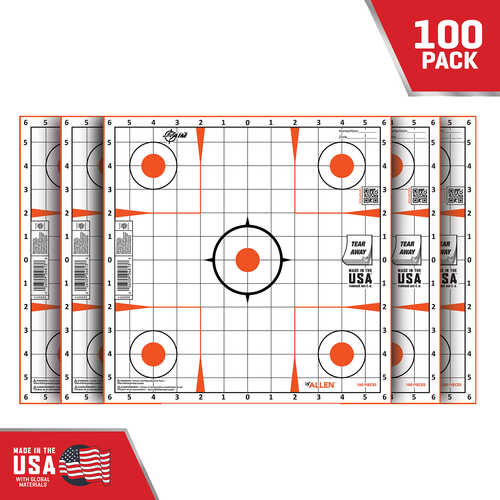 EZ-Aim Sight-In Shooting Target Grid Self-Adhesive Paper 12" X 100 Per Pack