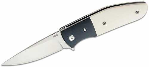 Columbia River CRKT Curfew 3.10" Folding Plain Satin 8Cr13MoV SS Blade Resin Infused Fiber W/Aluminum Bolster Handle