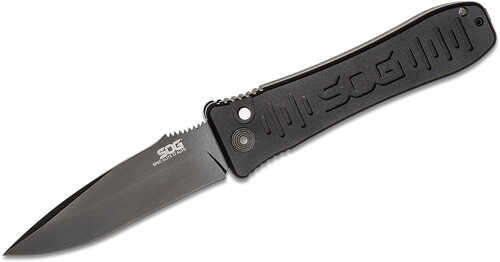 S.o.g Sog-se-62 Spec Elite Ii 4" Folding Plain Clip Point Black Hardcased Tini Aus8 Ss Blade/black Anodized Aluminum Han