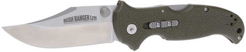 Cold Steel Cs-21az Bush Ranger Lite 3.50" Fixed Plain Clip Point Satin 8cr13mov Ss Blade/od Green Gfn Handle