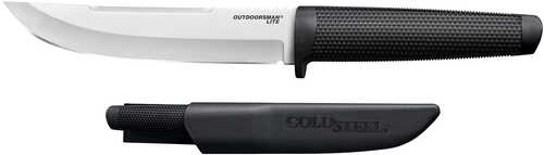 Cold Steel Cs-20phl Outdoorsman Lite 6" Fixed Plain 4116 Stainless Blade/black Checkered/overmolded Kray-ex Handle