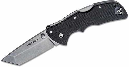 Cold Steel Cs27bat Recon 1 Mini 3" Folding Tanto Plain Stonewashed Aus-10a Ss Blade/ Black Textured Grn Handle