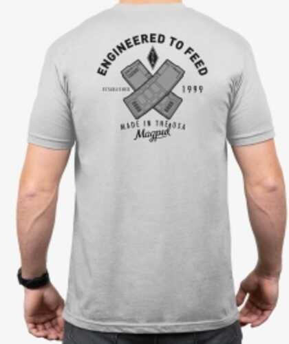 Magpul Mag1280-041-l T-shirt Engineered To Feed Stone Gray Heather Cotton/polyester Short Sleeve Large