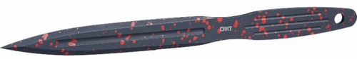 Crkt K930rkp Onion Throwing Knives 6.25" Fixed Spear Point Plain Non-sharp Black/red Spatter 1050 High Carbon Includes S