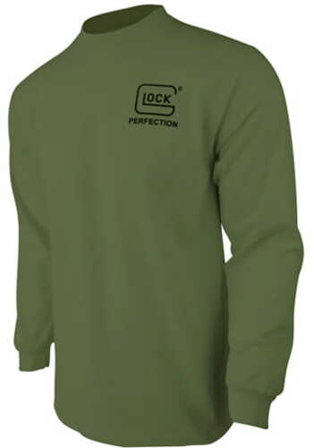 Glock Ap96070 Born In Austria Military Green Pre-shrunk Cotton Long Sleeve 3xl