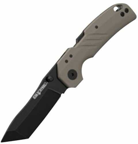 Cold Steel Csfl30dpltbgz Engage 3" Folding Tanto Plain Black Pvd Stonewashed 4116 Ss Blade/4.11" Od Green Gfn Handle Inc