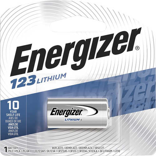 Rayovac El123APBP Energizer 123 Battery Silver