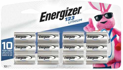 Rayovac El123bp12 Energizer 123 Lithium Battery Silver |