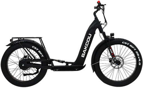 Bakcou E-bikes S-gzy-mb Grizzly Electric Scooter Matte Black, Bafang 1000w Rear-hub Motor, 25+ Mph Speed