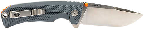 S.o.g Sog14060243 Tellus Flk 3.65" Folding Clip Point Plain Stonewashed Cryo 440c Ss Blade, Wolf Gray Textured Grn Handl