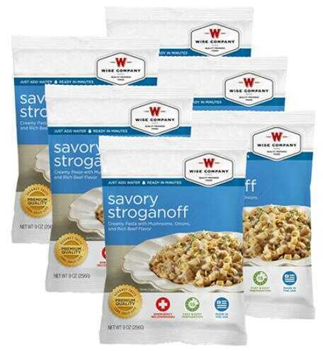 Wise Foods 2W02203 Outdoor Packs 6 Ct/4 Servings Savory Stroganoff