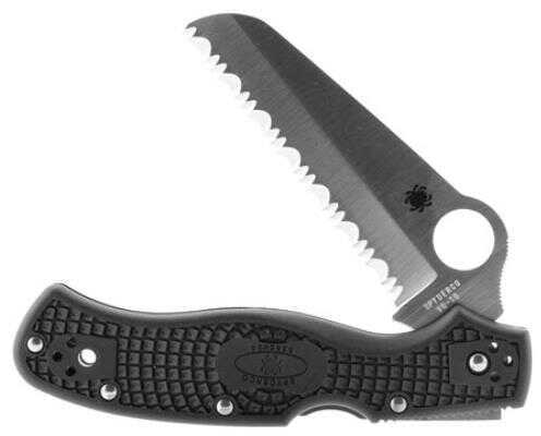 Spyderco C14SBK3 Rescue 3 Folder 3.57" VG-10 Saw Fiberglass Reinforced Nylon Black