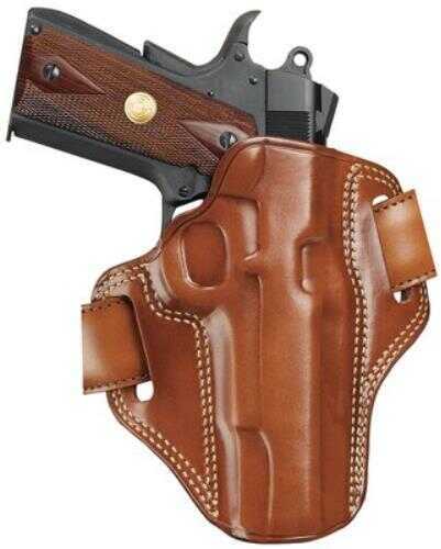 Galco CM424 Combat Master Belt Holster 4.25" Barrel 1911 Officers Model Saddle Leather Tan