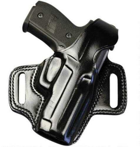 Galco Fletch High Ride Full Size/Compact S&W M&P 9/40 Leather Holster, Right Hand, Black Md: FL472B