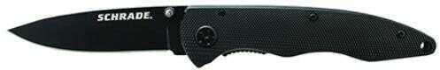 Schrade 410LALB Large Black Aluminum Folder Knife