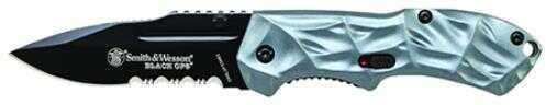 S&W Knives Black Ops Magic Mini Folder Knife 2.5" SS Tanto Aluminum Blue SWBLOP3SMBS