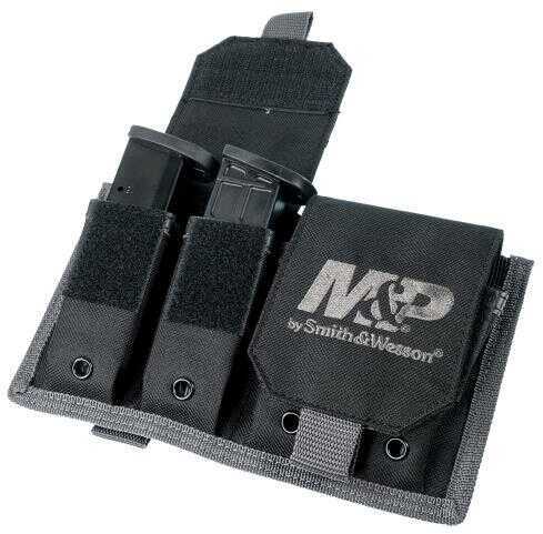 M&P Accessories 110271 Pro Tac Mag Pouch Holds 8 Mags Nylon Black                                                       