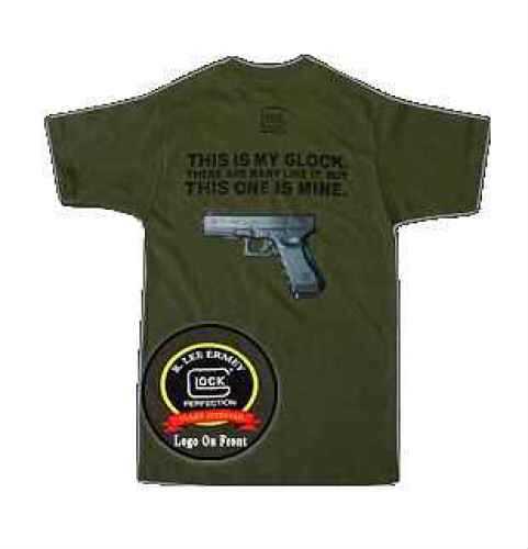 Glock Short Sleeve 3X-Large Olive Drab T-Shirt Md: Ga10006