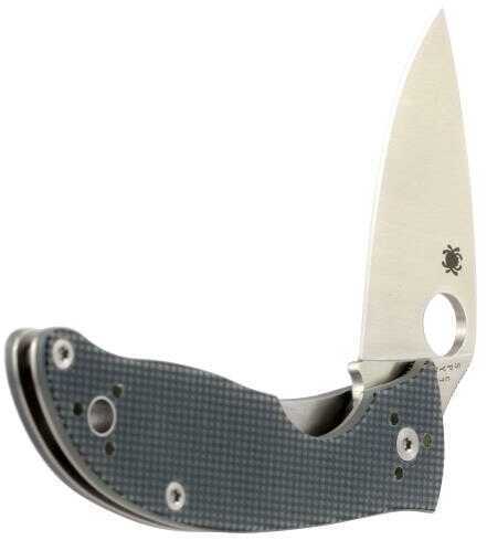 Spyderco Alcyone Folder 2.91 in Plain Gray G-10 Handle