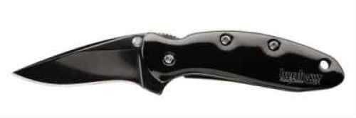 Kershaw Black Folding Knife W/Pocket Clip Md: 1600Blk