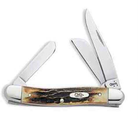 Case Stag Medium Stockman Pocket Knife With 3 Blades & Handle Md: 00179