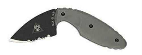 Kabar TDI Law Enforcement Knife With Green Handle/Paritally Serrated Edge/Clip Md: 1477FG