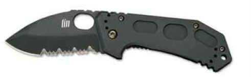 Kabar Fin Drop Point Folder Knife With Serrated Edge Md: 5551