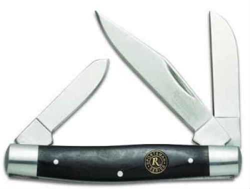 Remington Large Stockman Folder Knife With Black Laminated Wood Handle Md: 19320