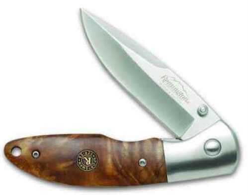 Remington Sportsman Insignia Large Hunter Folder Knife With Burl Wood Handle Md: 19317