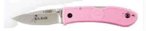 Kabar Mini Dozier Folder Knife With Pink Zytel Handle Md: 4072Pk