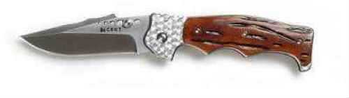 Columbia River Clip Point Folder Knife With Jig Bone Handle Md: 7080J