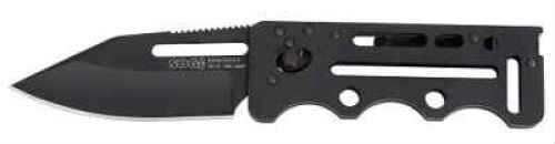 SOG Black Clip Point Folder Knife Md: SOGAC77