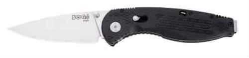 SOG Drop Point Folder Knife With Black Zytel Handle Md: AE01