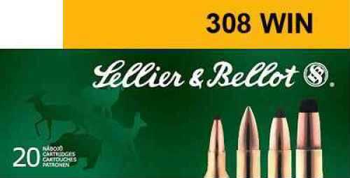 308 Win 150 Grain Soft Point 20 Rounds Sellior & Bellot Ammunition 308 Winchester