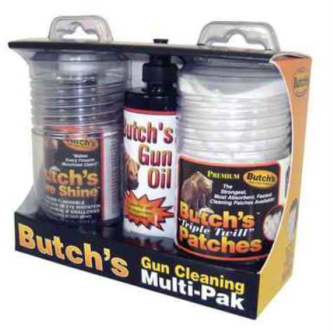 Butchs 02890 Butches Gun Cleaning MultiPack Kit 22-270 Cal