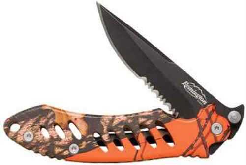 Remington F.A.S.T. Large Camo Folder, Mossy Oak Blaze Orange, Black Blade Md: 19767