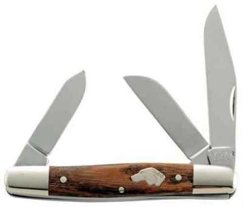 Ka-Bar 3313 Stockman Folder 3 Piece Set Blade Reclaimed American Chestnut